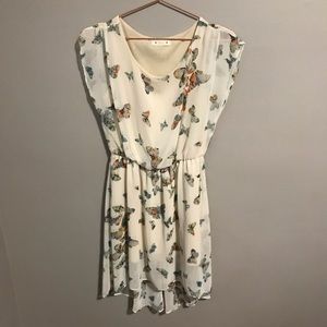 | Hug | Butterfly High Low Summer Dress
